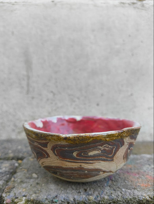 Linde - swirly met een rood hart