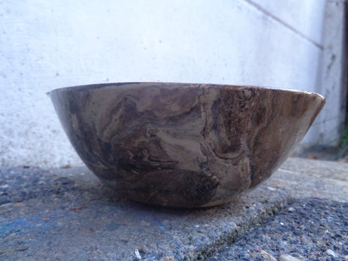 Nand - bowl in chocolademarmering