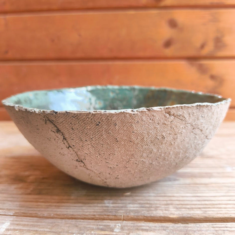 Nand - grijze bowl met groene afwerking