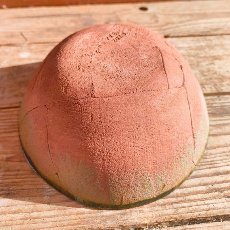Nand - terracota bowl met groene afwerking